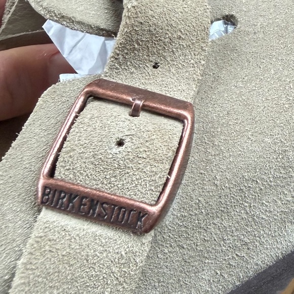 Birkenstock Taupe Boston Clogs - Picture 4 of 9